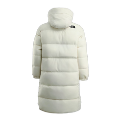 The North Face Colour-Block Long Down Coat — Black & White — #370