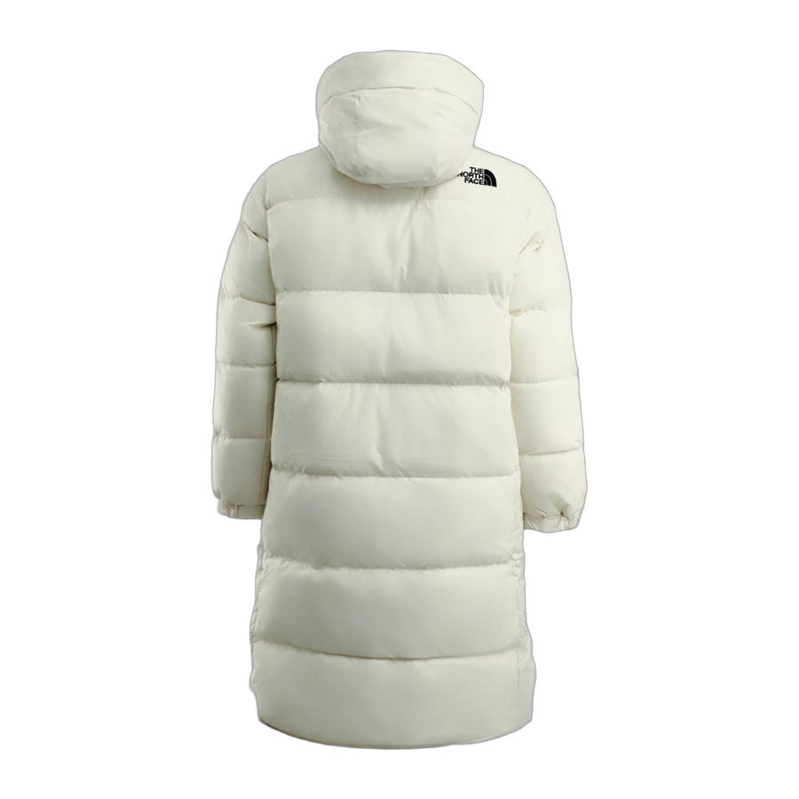 The North Face Colour-Block Long Down Coat — Black & White — #370