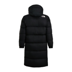 The North Face Colour-Block Long Down Coat — Black & White — #370