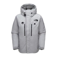 The North Face Himalayan Down Parka — Grey & White — #396