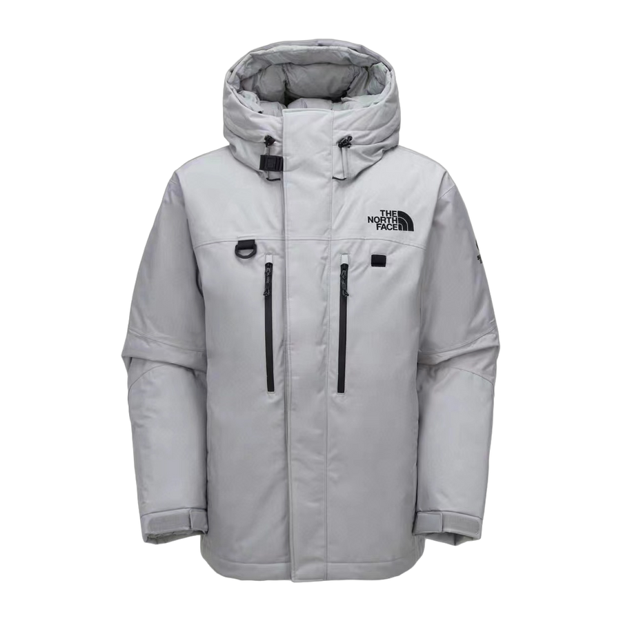 The North Face Himalayan Down Parka — Grey & White — #396