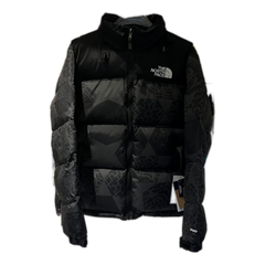 The North Face 1996 Nuptse Patterned Puffer Jacket — Black — #384