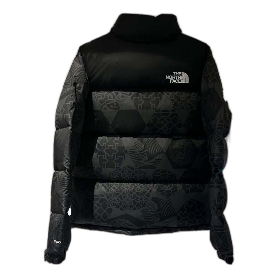 The North Face 1996 Nuptse Patterned Puffer Jacket — Black — #384