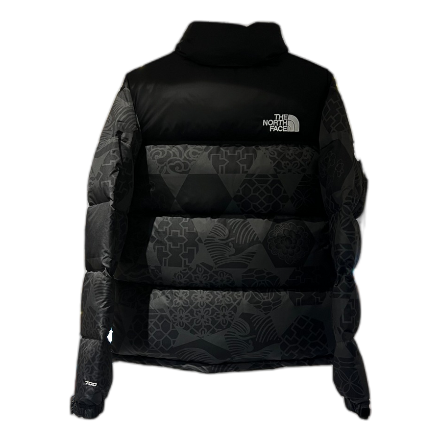 The North Face 1996 Nuptse Patterned Puffer Jacket — Black — #384
