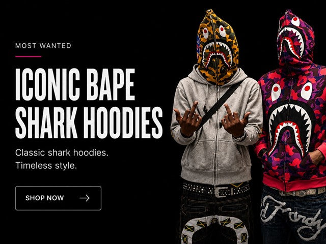 Iconic BAPE Shark Hoodies