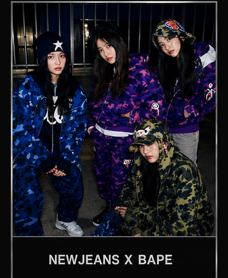 SHOP NEWJEANS X BAPE